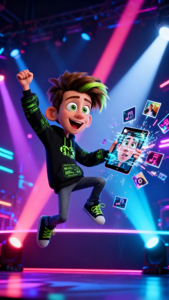 Курс искусственного интеллекта для детей Smartum – студент создает клип с использованием ChatGPT и нейросетей